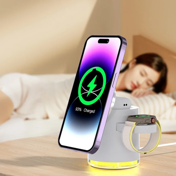 Station de Charge Sans Fil Qi2 4 en 1
