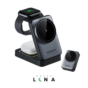 Support de chargeur magnétique sans fil 3 en 1, pour iPhone 16 15 14 13 Pro Max