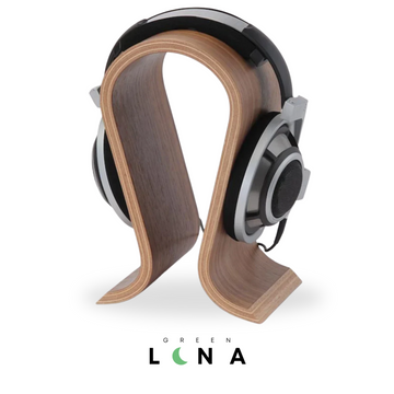 Support de casque en bois
