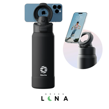 Thermos magnétique en acier inoxydable avec support de téléphone