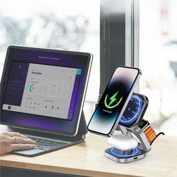 Chargeur sans fil magsafe 3 en 1