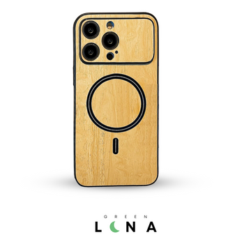 Coque magsafe en grain de bois