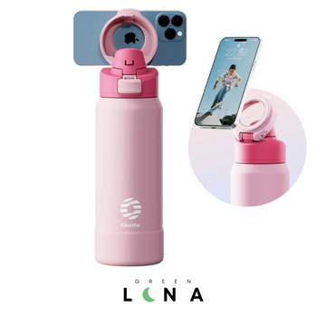 Thermos magnétique en acier inoxydable avec support de téléphone