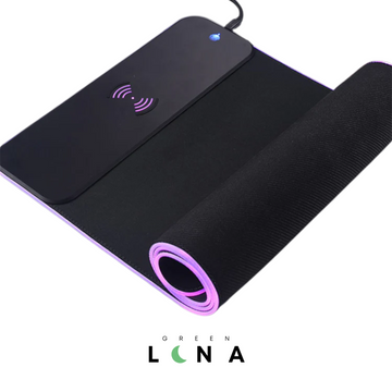 Tapis de souris sans fil RVB phosphorescent