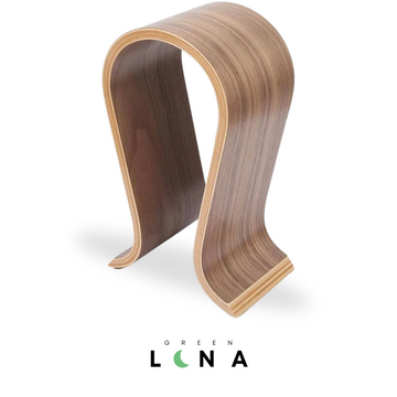 Support de casque en bois
