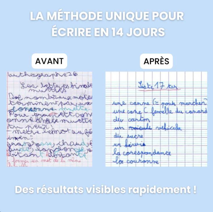 Cahier d'apprentissage de l'écriture français - Un petit génie